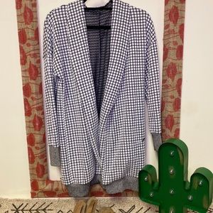 Boutique Black/White Cardigan